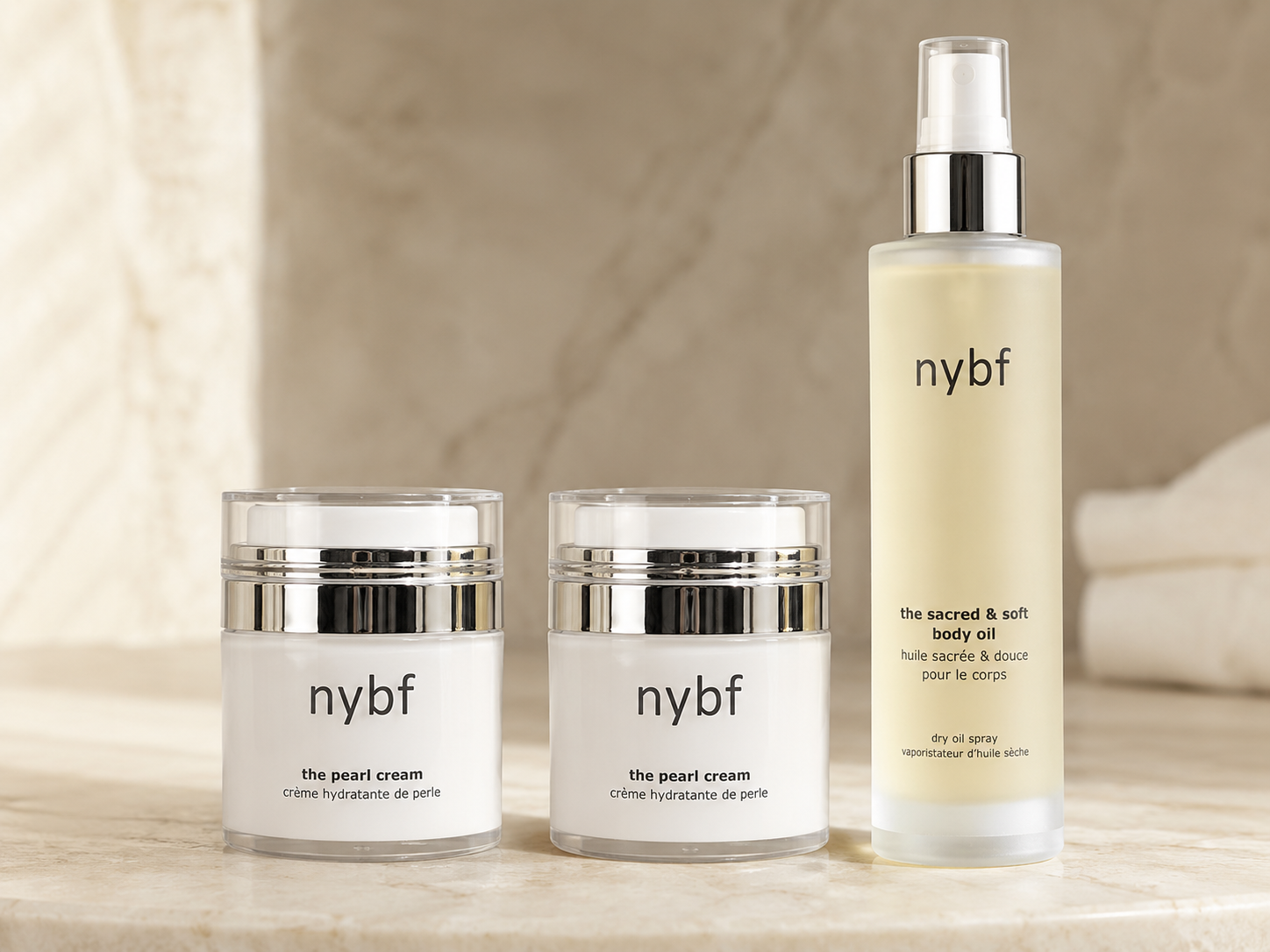 The Pearl Cream – DUO –  met gratis Sacred & Soft Body Oil